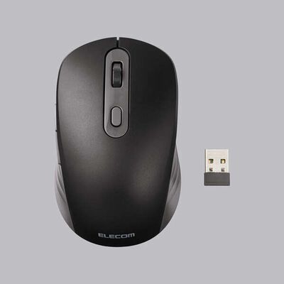 エレコム  M-MY35MBSBK (OSMOD Six USB無線/Bluetooth 充電静音マウス [6ボタン/Mサイズ] ブラック) 