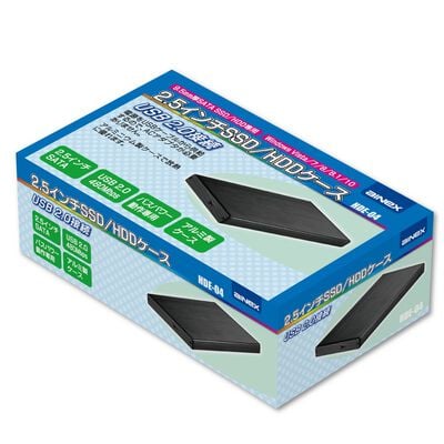 AINEX  HDE-04 (USB2.0接続 2.5インチSSD/HDDケース) 