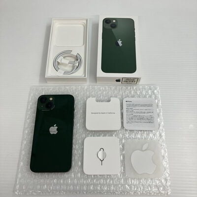 【秋葉原本店】中古  Apple iPhone13 128GB グリーン【docomo版SIMフリー】MNGG3J/A 196381 