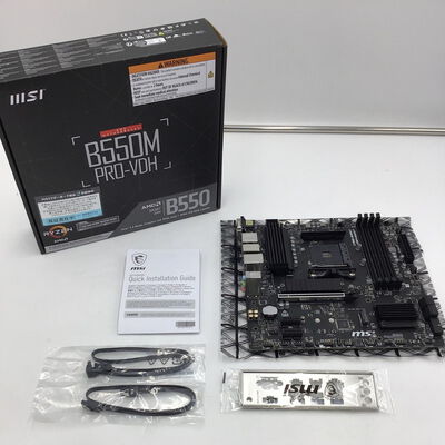 【白山FM松任店】中古  MSI B550M PRO-VDH(B550 AM4 mATX DDR4) 4950002328 