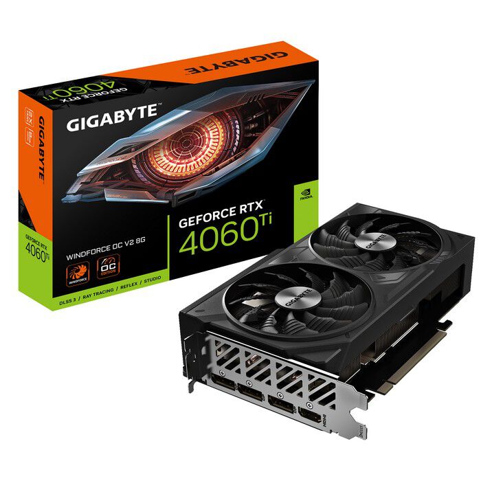 【ドスパラ中古】GIGABYTE RTX 4060 Ti 8GB GIGABYTE GV-N406TWF2OCV2-8GD (GeForce RTX 4060 Ti 8GB) ｜ パソコン