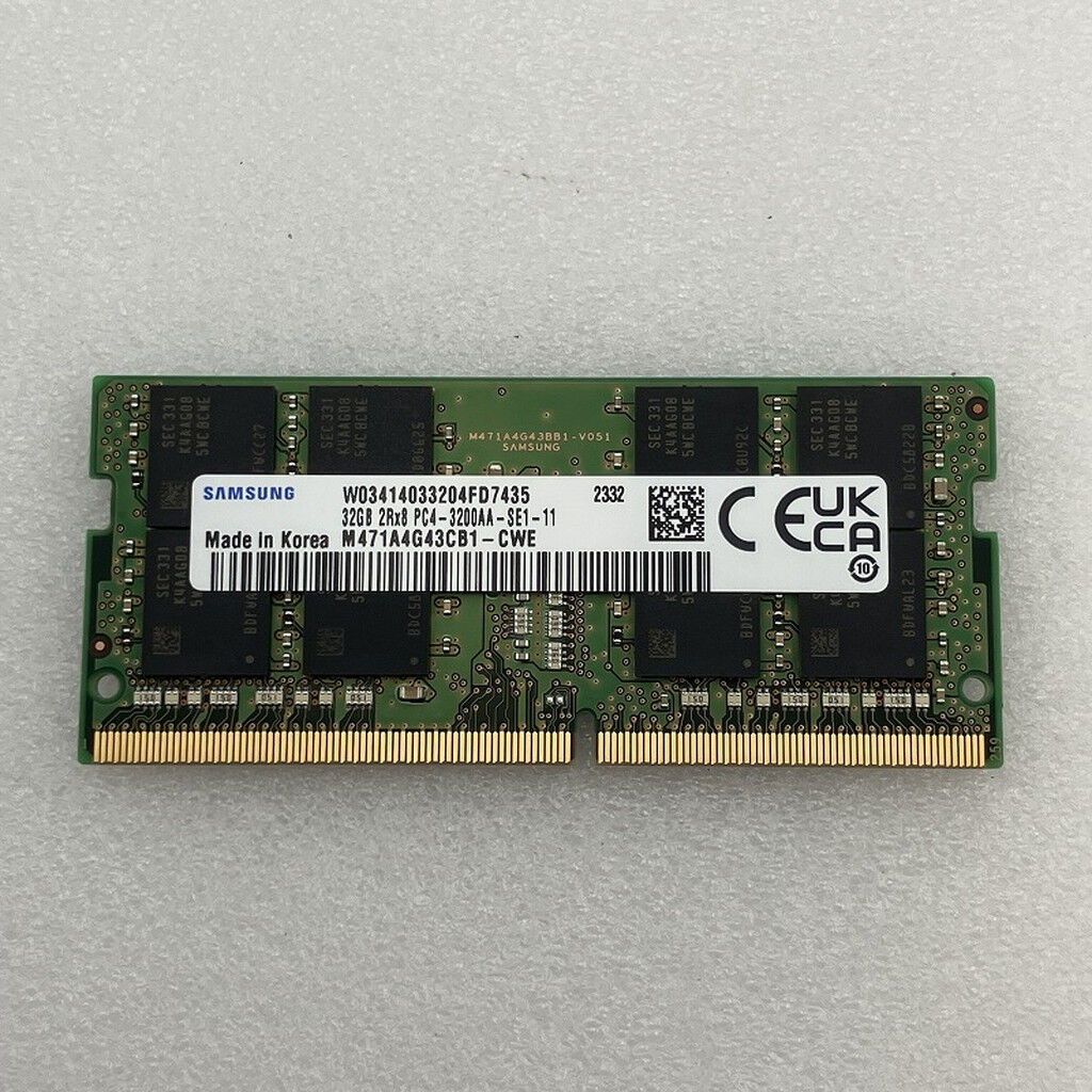 中古 DDR4 PC4-25600 32GB SODIMM ノート用 148255 （384545