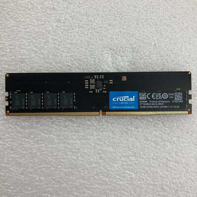 【京都店】中古  Crucial CT16G56C46U5.M8G1(DDR5 PC5-44800 16GB) 1460026051 