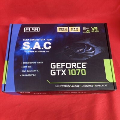 【千葉店】中古  ELSA GeForce GTX1070 (8GB PCI-E) 3250006211 