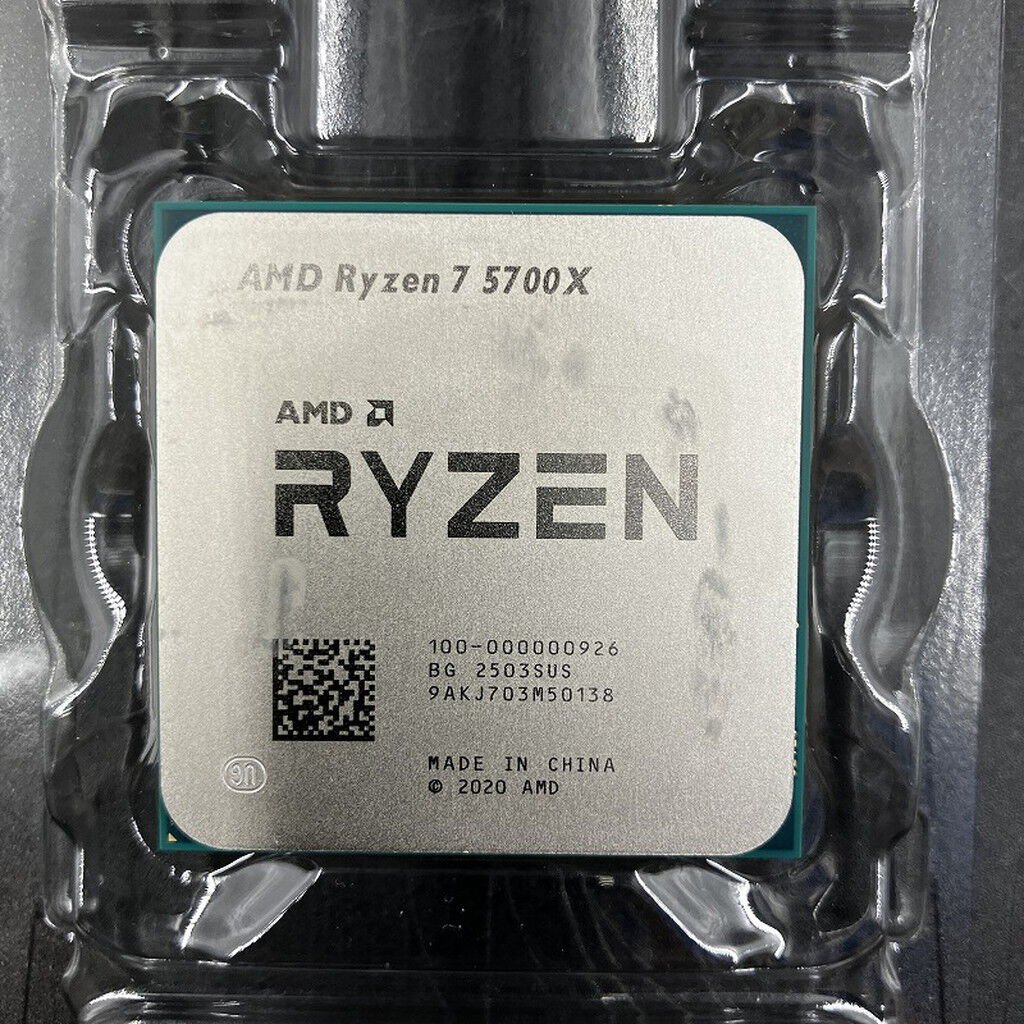 中古 AMD Ryzen 7 5700X (AM4/3.4GHz/36M/C8/T16/65W) 150182
