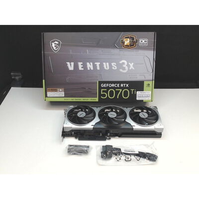 【前橋ｲﾝﾀｰｱｶﾏﾙ店】中古  MSI GeForce RTX 5070 Ti 16G VENTUS 3X OC (RTX5070Ti 16G) 176551 