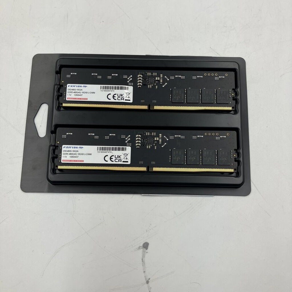 中古 ﾄﾞｽﾊﾟﾗｾﾚｸﾄ D5D4800-16G2A(DDR5 PC5-38400 16GBx2) 201402