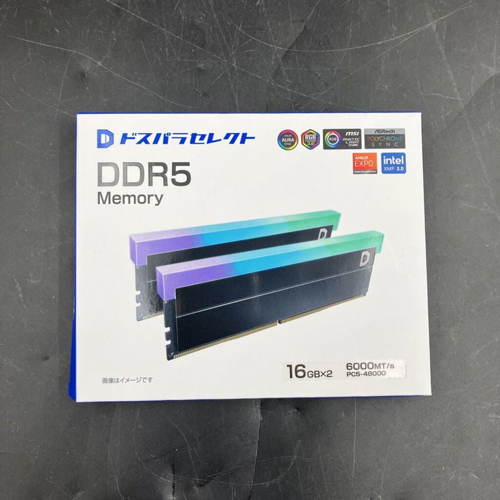 中古 ﾄﾞｽﾊﾟﾗｾﾚｸﾄ D5D6000-16G2A1-RGB-BK(DDR5-6000 16GBx2) 3120024296
