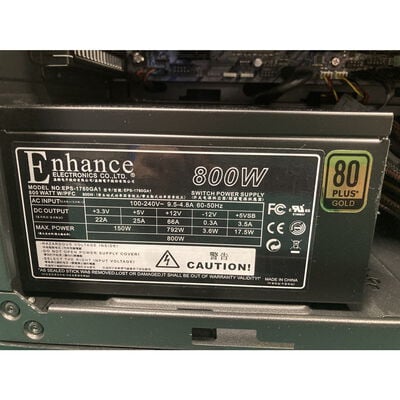 【富山本郷店】中古   BTOパソコン (Intel Core i7 8700K /16GB/RTX2080Ti/SSD 1TB+SSD 525GB+HDD 3TB/DVDmt/OS無し/-) 4760000890 
