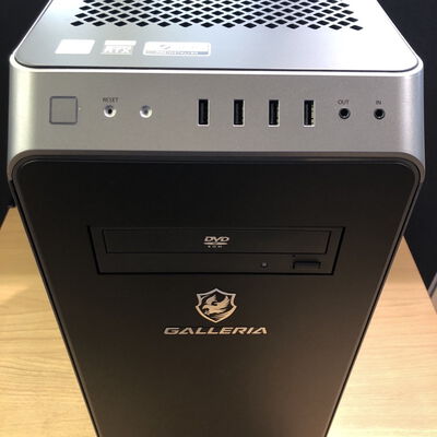 【甲府飯田店】中古  THIRDWAVE GALLERIA XA7C-R70S (i7 10700/16GB/SSD512GB/HDD2TB/RTX2070 SUPER/W11H) 182836 