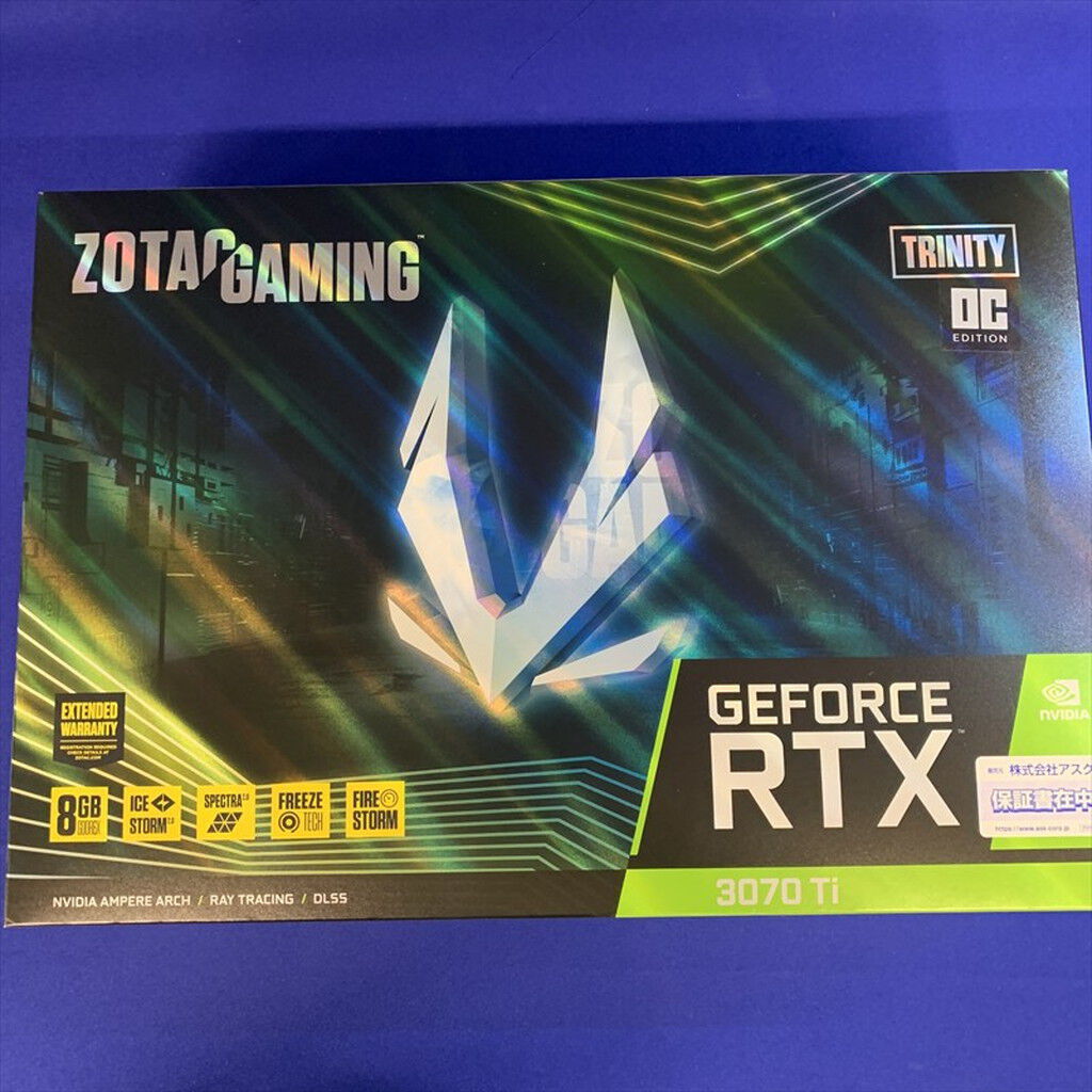 中古 ZOTAC ZT-A30710J-10P (RTX3070Ti 8GB) 3400008619 ｜ パソコン