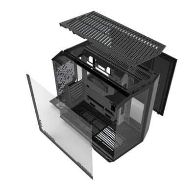 darkFlash  DY470 DY470-PCCASE-BLACK (ATX ガラス ブラック) 