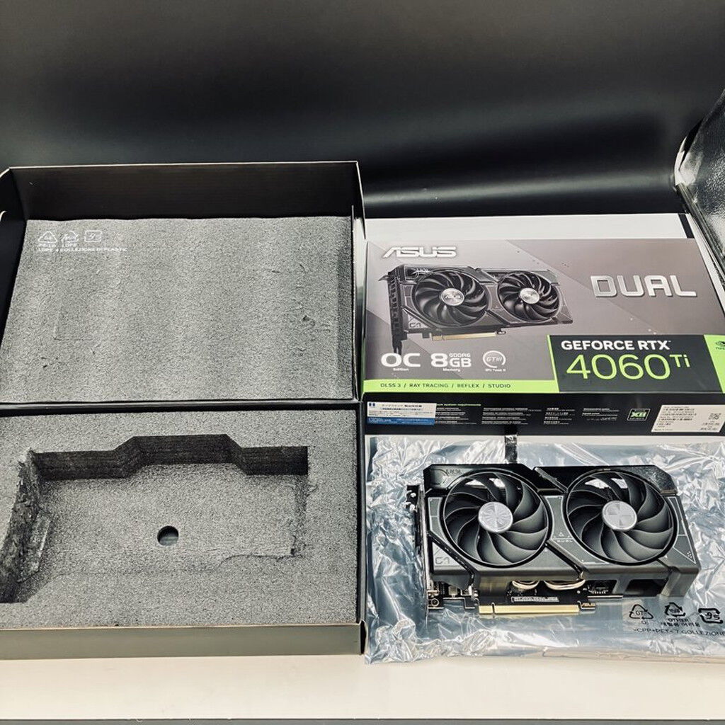 中古 ASUS DUAL-RTX4060TI-O8G (RTX4060Ti 8GB) 158564 （394878