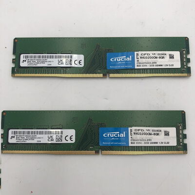 【盛岡都南店】中古  8GB 2枚組(合計16GB) PC4-25600/DDR4-3200 デスクトップ用 190923 