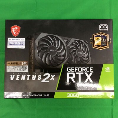 【川崎店】中古  MSI GeForce RTX 3060 VENTUS 2X 12G OC (RTX3060 12GB) 144777 