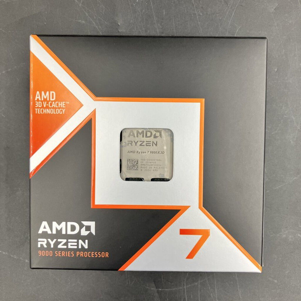 新品未使用　Ryzen 7 9800X3D CPU〕AMD Ryzen 7 9800X3D W/O Cooler CPU単体 100-100001084WOF [AMD