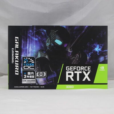 中古  玄人志向 GG-RTX3060-E12GB/OC/DF（RTX3060 12GB） 3480033774 