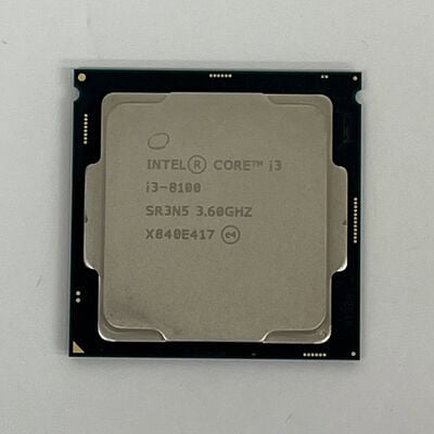 【津ラッツ店】中古  INTEL Core i3 8100 (1151/3.60GHz/6M/C4/T4) 136202 