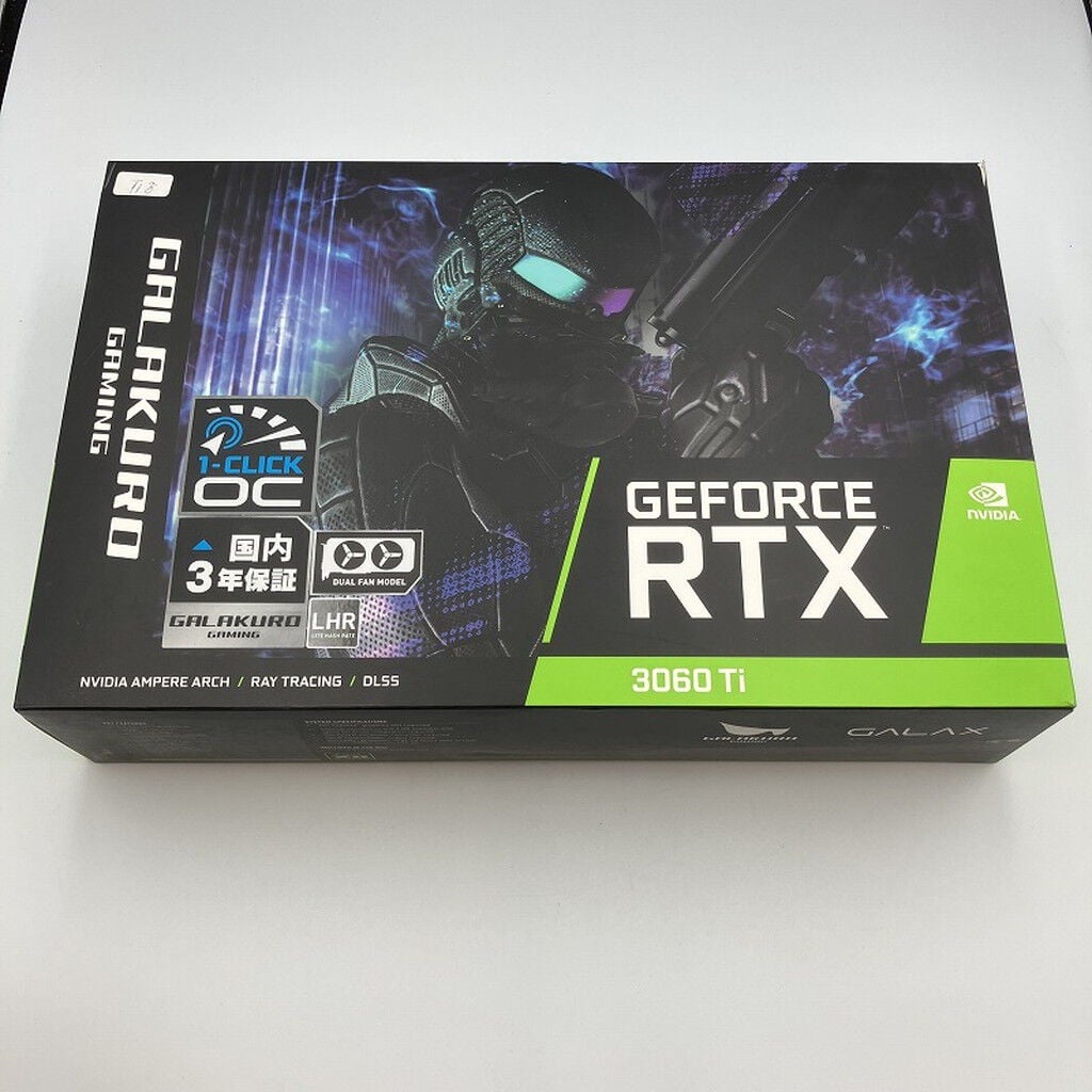 中古 【LHR版】玄人志向 GG-RTX3060Ti-E8GB/DF/LHR (RTX3060Ti 8GB