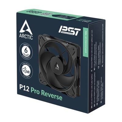 ARCTIC  P12 Pro Reverse ACFAN00331A (120mm ブラック リバースファン) 