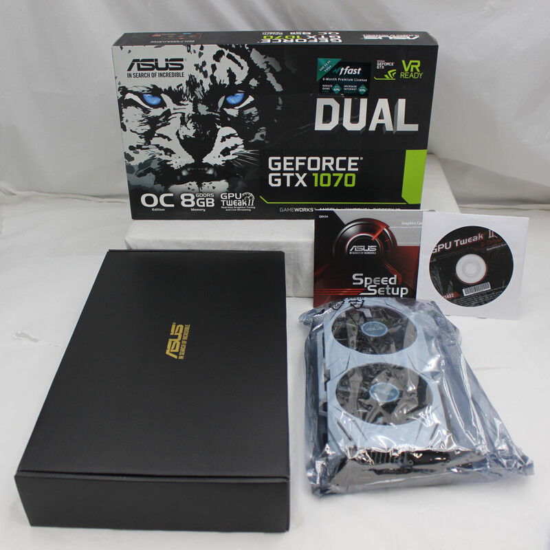 中古 ASUS DUAL-GTX1070-O8G（GTX1070 8GB） 3480041079 （373448