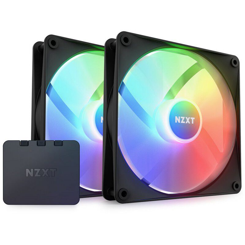NZXT F140 RGB Core Twin Pack RF-C14DF-B1 (2個パック ブラック