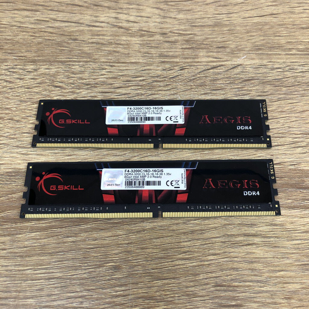 中古 8GB 2枚組(合計16GB) PC4-25600/DDR4-3200 デスクトップ用 190923