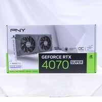 中古  PNY GeForce RTX 4070 SUPER 12GB VERTO OC デュアルファン VCG4070S12DFXPB1-O（RTX4070SUPER 12GB） 3480041937 