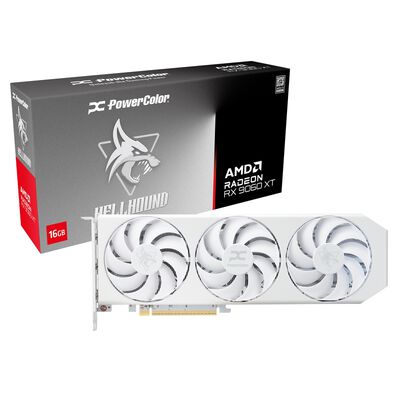 PowerColor  RX9060XT 16G-L/OC/WHITE (Radeon RX 9060 XT 16GB) 