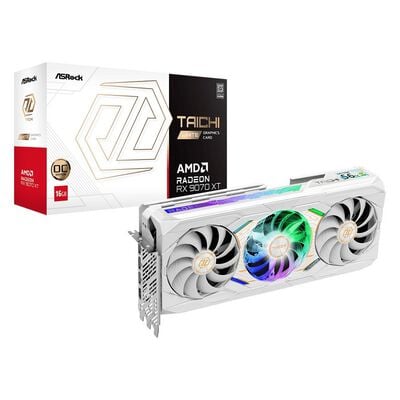ASRock  Radeon RX 9070 XT Taichi White 16GB OC (RX9070XT TCW 16GO) 
