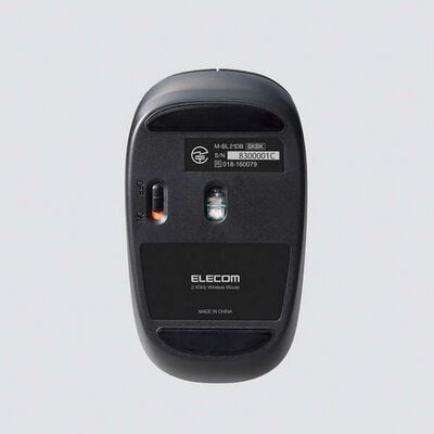 エレコム  M-BL21DBSKBK (抗菌ワイヤレス静音BlueLEDマウス 5ボタン ブラック) 