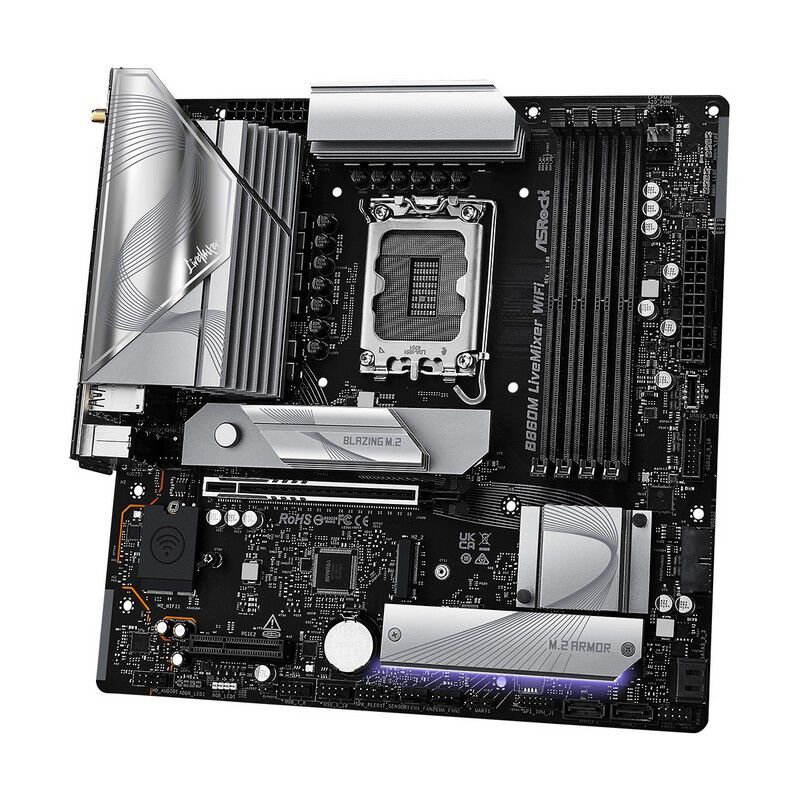 ASRock B860M LiveMixer WiFi (B860 1851 MicroATX) ｜ パソコン