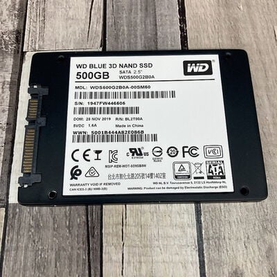【広島店】中古  W.D WDS500G2B0A(SSD 2.5in SATA 500GB) 3320005231 