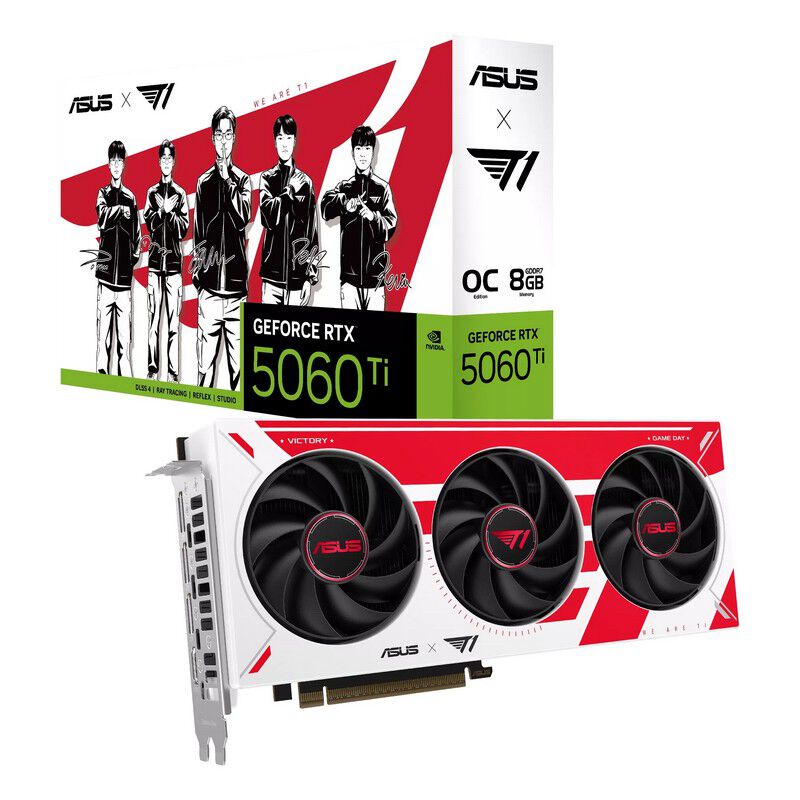 ASUS T1 GeForce RTX 5060 Ti 8GB GDDR7 OC Edition T1-RTX5060TI-O8G