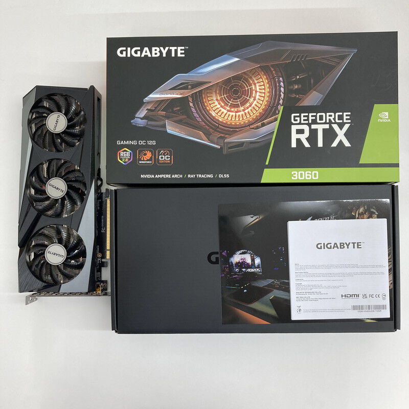 中古 GIGABYTE GV-N3060GAMING OC-12GD R2.0 (RTX3060 12GB