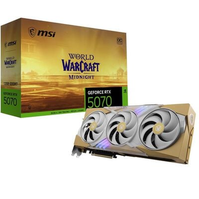 MSI  GeForce RTX 5070 12G World of Warcraft MIDNIGHT LIGHT EDITION OC (GeForce RTX 5070 12GB) 