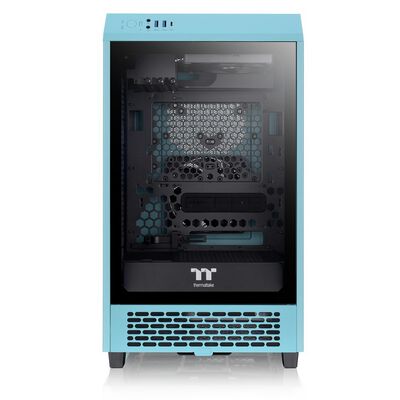 Thermaltake  The Tower 200 Turquoise CA-1X9-00SBWN-00 (Mini-ITX ガラス ターコイズ) 