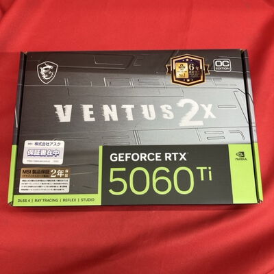 【千葉店】中古  MSI GeForce RTX 5060 Ti 16G VENTUS 2X OC PLUS (RTX5060Ti 16G) 178240 