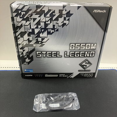 【大宮店】中古  ASRock B550M Steel Legend (B550 AM4 mATX DDR4) 142939 