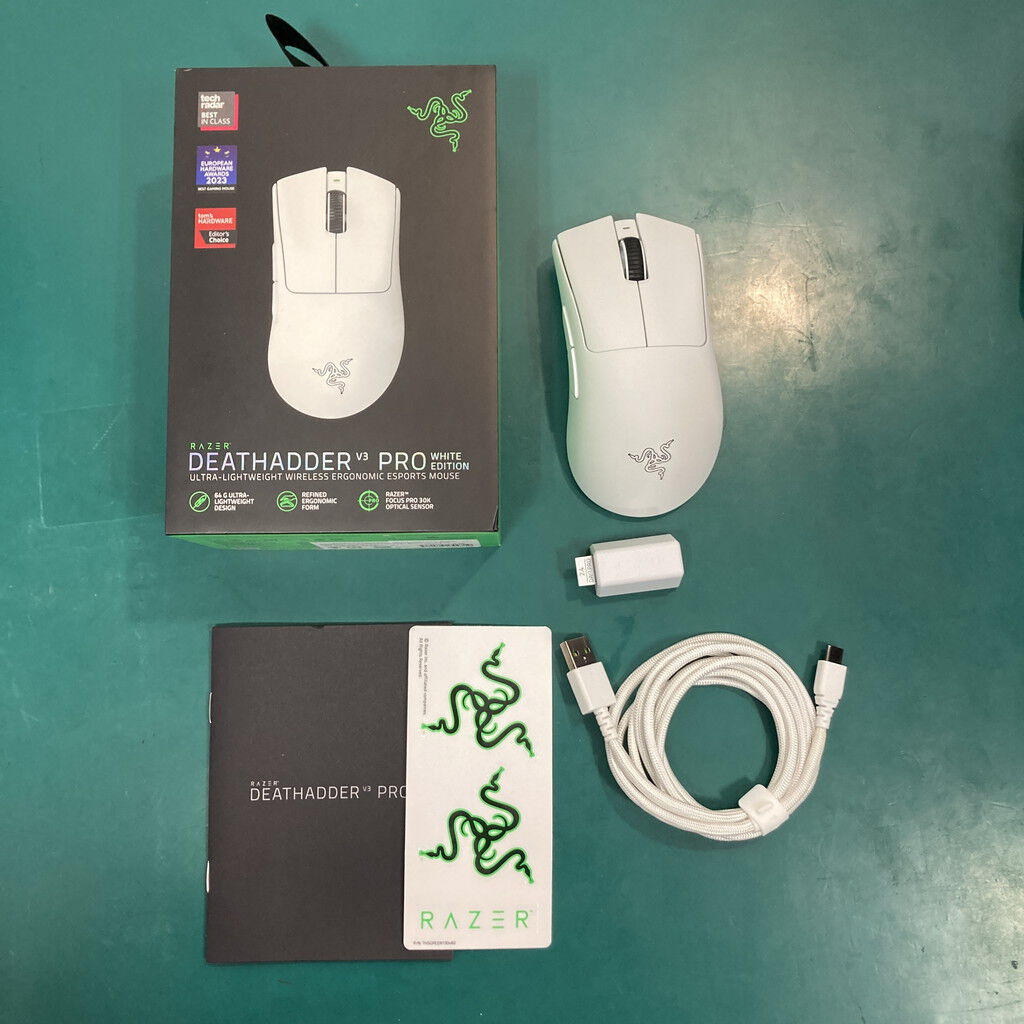 中古 Razer DeathAdder V3 Pro White(RZ01-04630200-R3A1) 4760001229
