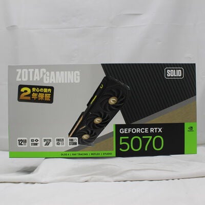 【通販センター】中古  ZOTAC GAMING GeForce RTX 5070 SOLID ZT-B50700D-10P（RTX5070 12GB） 3480039626 