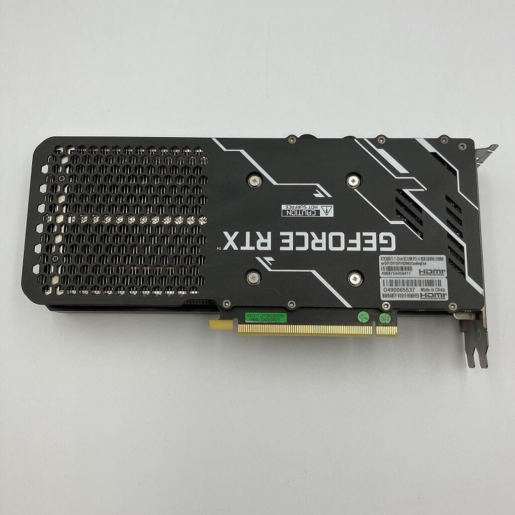 中古 【LHR版】玄人志向 GG-RTX3060Ti-E8GB/DF/LHR (RTX3060Ti 8GB