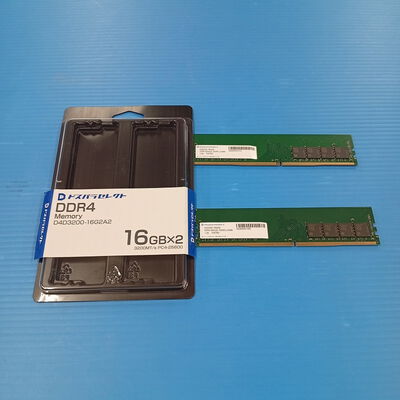 【大須店】中古  ﾄﾞｽﾊﾟﾗｾﾚｸﾄ D4D3200-16G2A2(DDR4 PC4-25600 16GBx2) 3120024028 
