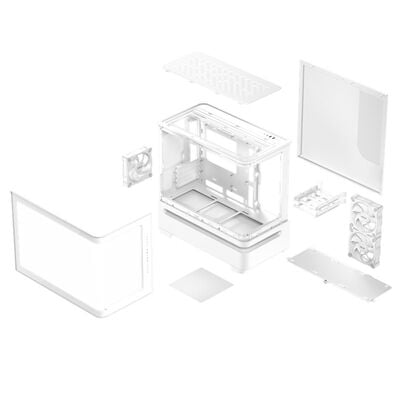 ASUS  PRIME AP202 TG ARGB WHITE (MicroATX ガラス) 
