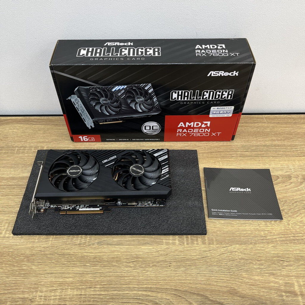 中古 ASRock RX7800XT CL 16GO RX7800XT Challenger OC (RX7800XT 16GB