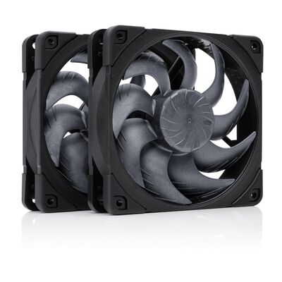 noctua  NF-A12x25 G2 PWM Sx2-PP chromax.black NF-A12X25-G2-PWM-SX2-PP-CH-BK (120mm ブラック 2個パック) 