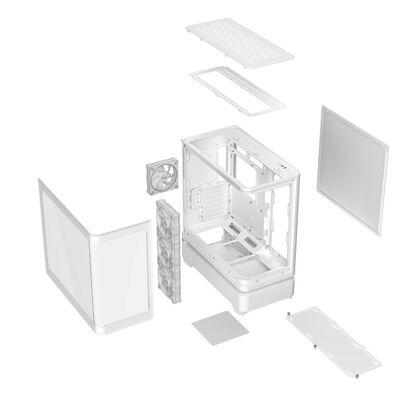 ASUS  PRIME AP304 TG ARGB WHITE (ATX ガラス ホワイト) 