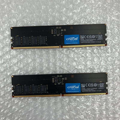 【秋葉原本店】中古  16GB 2枚組(合計32GB) PC5-44800/DDR5-5600 デスクトップ用 190887 