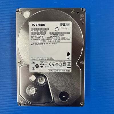 【大須店】中古  TOSHIBA DT02ABA600 (SATA3 6TB 5400rpm 128MB BLK) 3120024191 