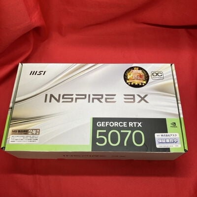 【千葉店】中古  MSI GeForce RTX 5070 12G INSPIRE 3X OC 3250005793 